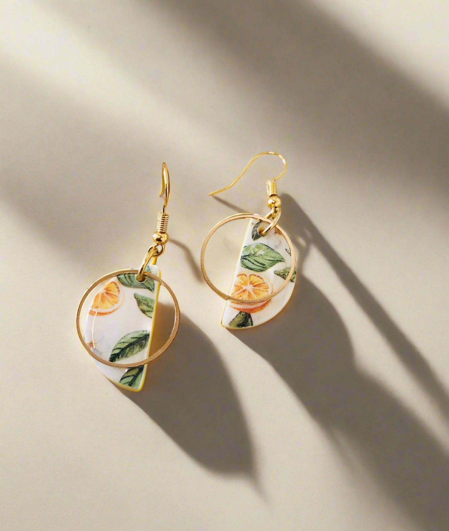 Crescent Lemon Earrings - Summer Collection - Just Phoenix Designs