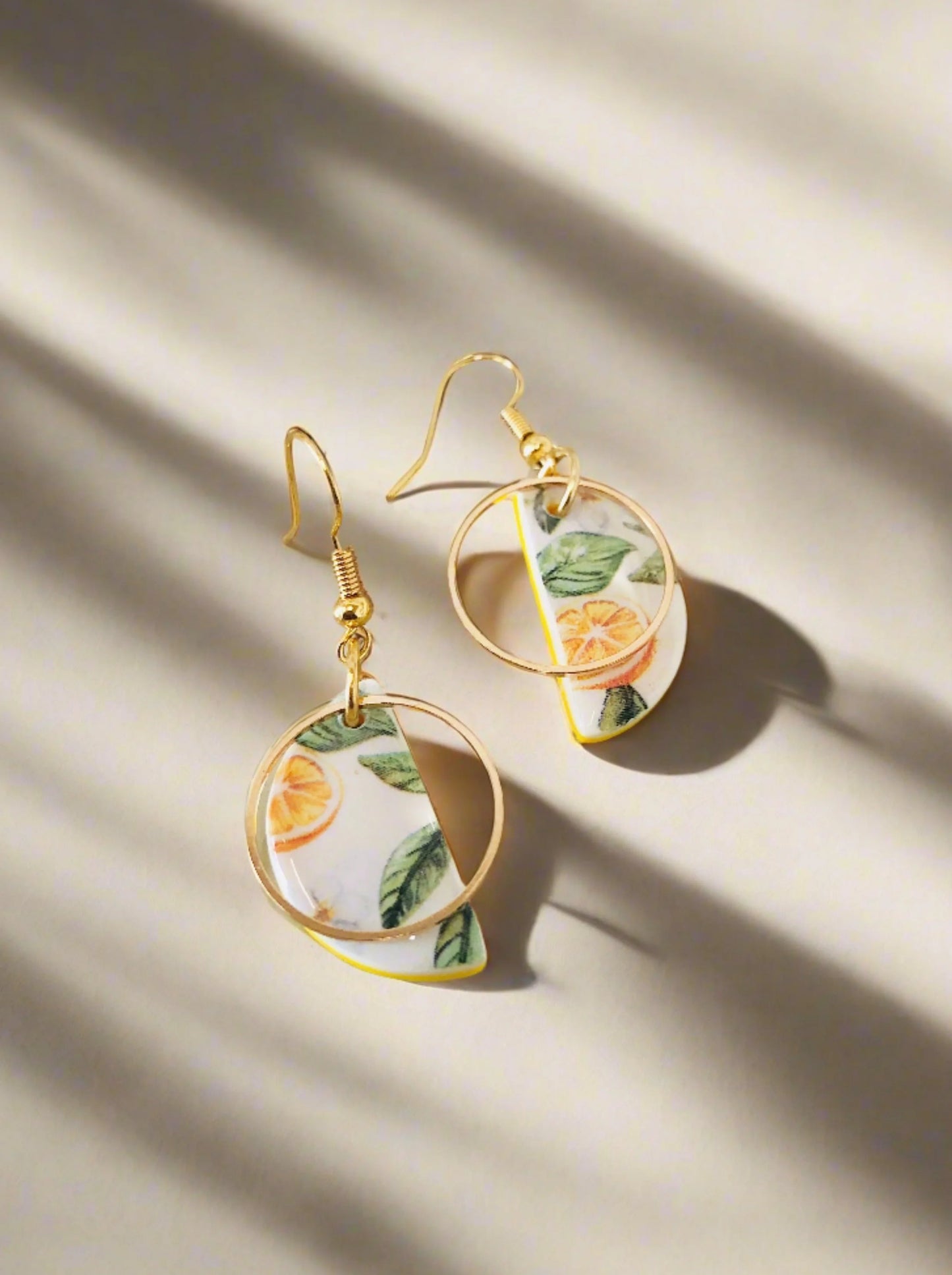 Crescent Lemon Earrings - Summer Collection - Just Phoenix Designs